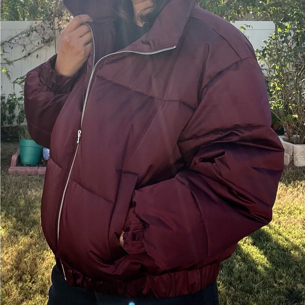 A & F Abercrombie and Fitch Puffer Jacket Large - Picture 3 of 7